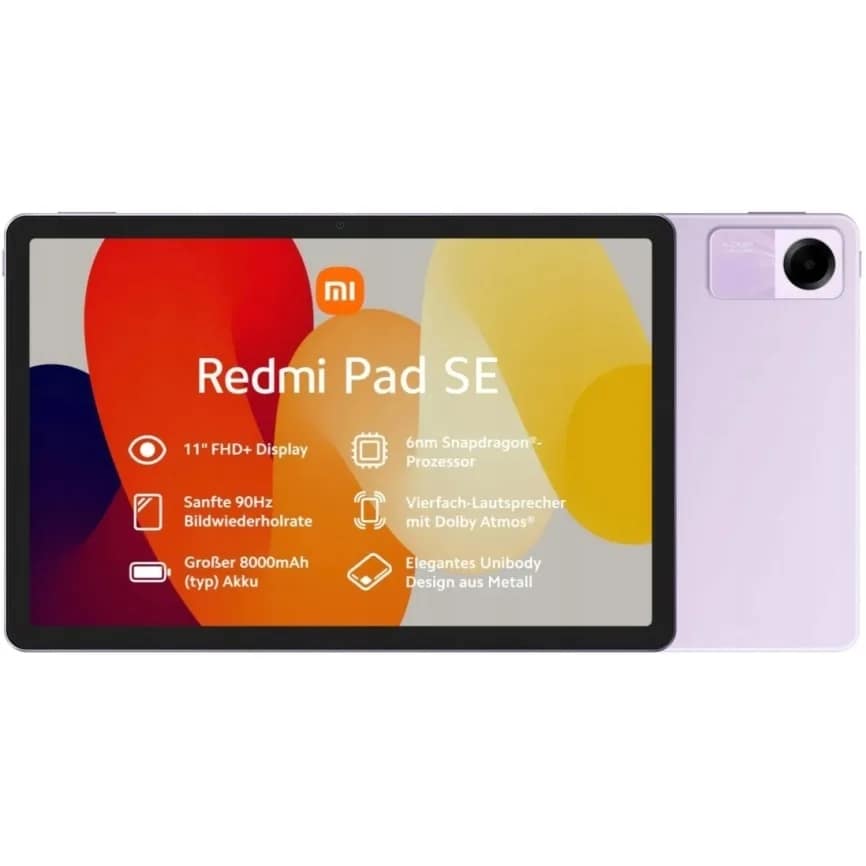 Планшет Xiaomi Redmi Pad SE 8 Wi-Fi Lavender Purple Global Version, Фиолетовый — фото 4