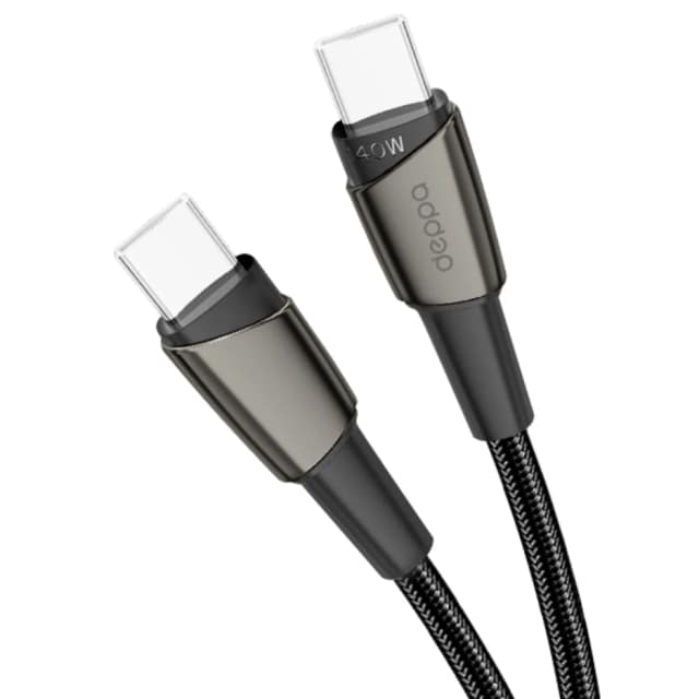 Кабель Deppa USB-C USB-C 140W 1.5m 72527 Black, Черный