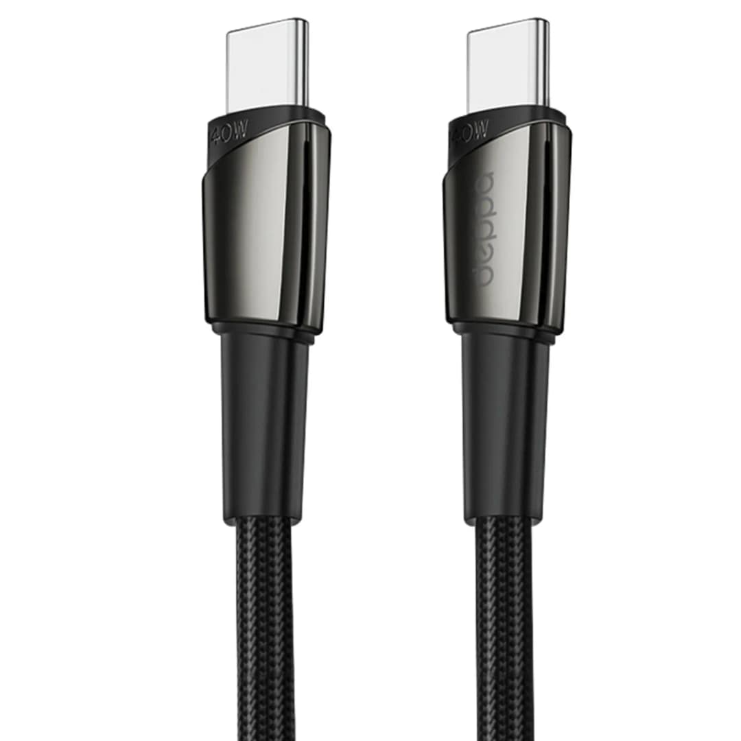 Кабель Deppa USB-C USB-C 140W 1.5m 72527 Black, Черный — фото 2
