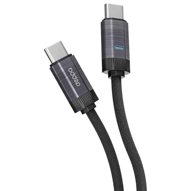 Кабель Deppa Thor USB-C USB-C 100W 1.2m 72539 Black, Черный