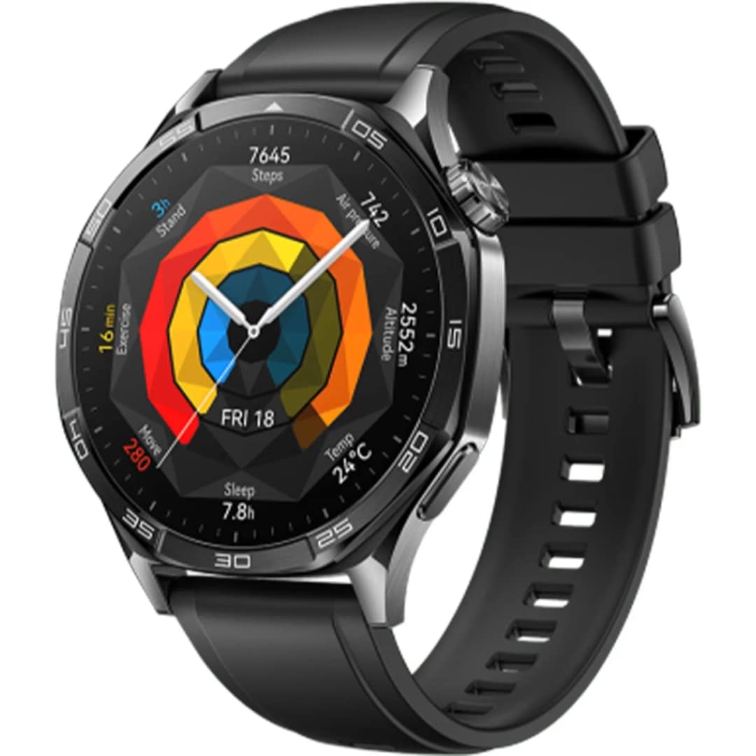Смарт-часы Huawei Watch GT 5 46mm Black Fluoroelastomer, Черный — фото 2