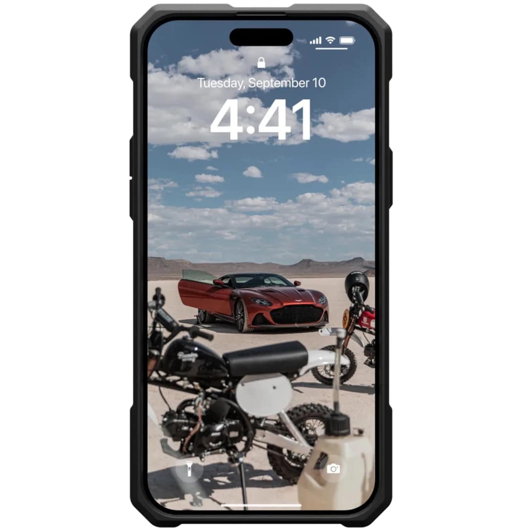 Чехол UAG с поддержкой MagSafe для iPhone 15 Carbon Fiber, Серый — фото 5