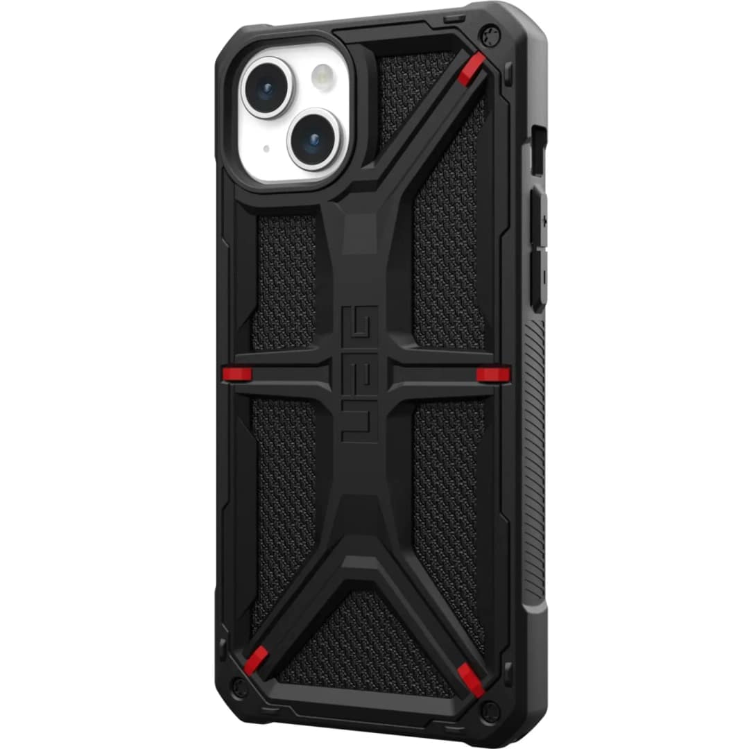 Чехол UAG MagSafe Monarch для iPhone 15 Kevlar Black, Черный — фото 4