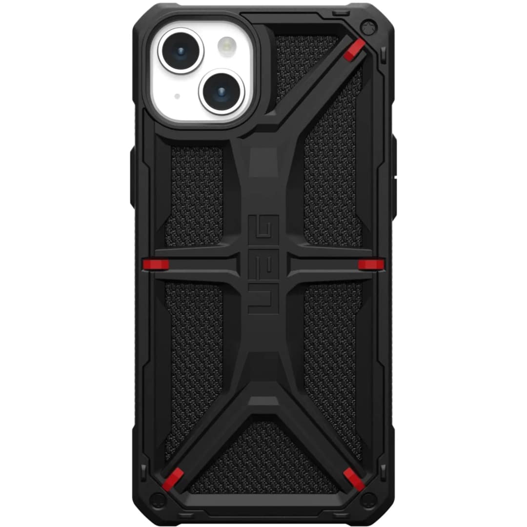 Чехол UAG MagSafe Monarch для iPhone 15 Kevlar Black, Черный — фото 5