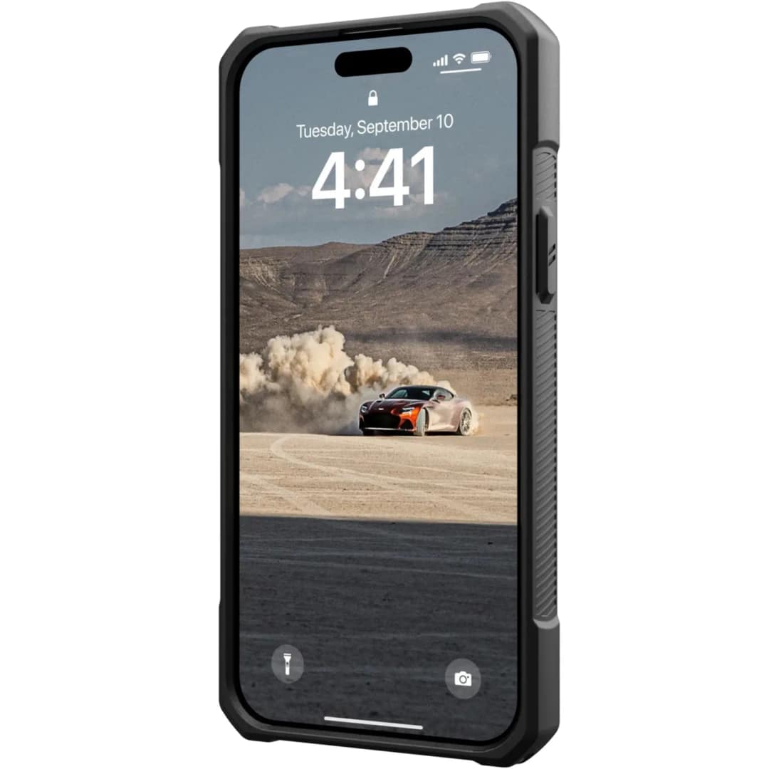 Чехол UAG MagSafe Monarch для iPhone 15 Kevlar Black, Черный — фото 8