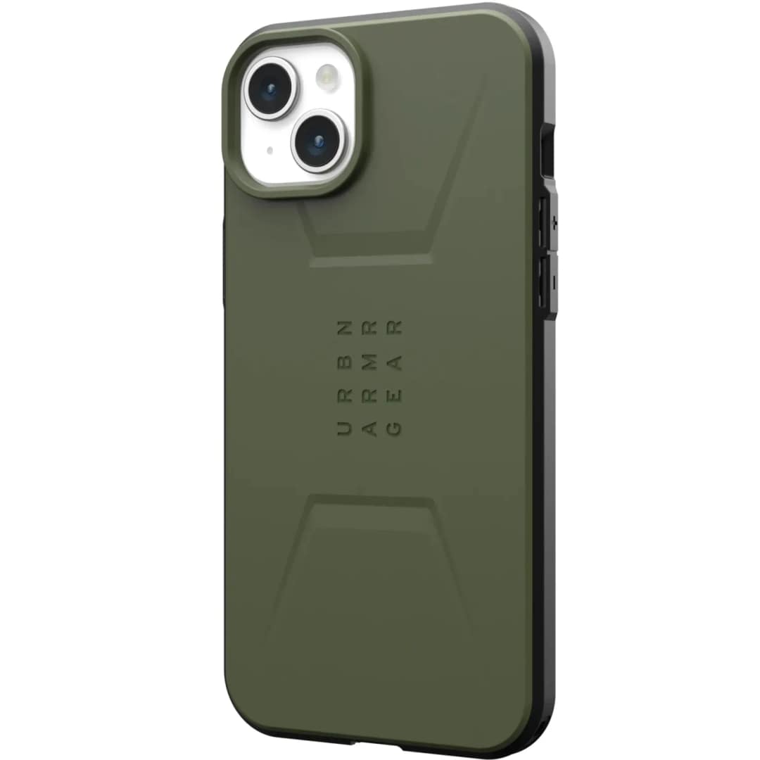 Чехол UAG Civilian with MagSafe для iPhone 15 Olive Drab, Зеленый — фото 8