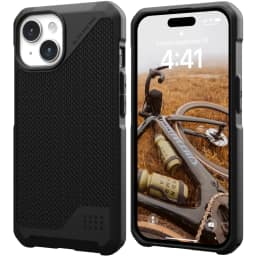 Чехол UAG Metropolis LT with MagSafe для iPhone 15 Kevlar Black, Черный — фото 2