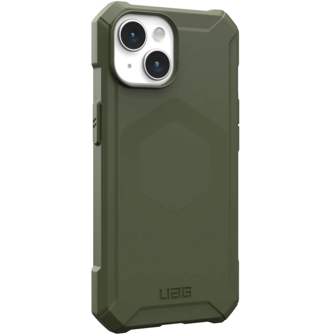 Чехол UAG Essential Armor with MagSafe для iPhone 15 Olive Drab, Зеленый — фото 7