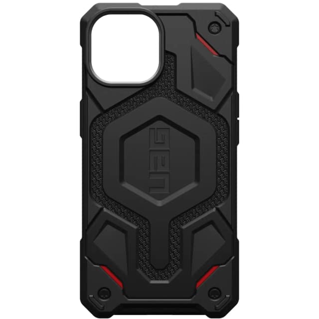 Чехол UAG с поддержкой MagSafe Monarch Pro для iPhone 15 Plus Kevlar Black, Черный