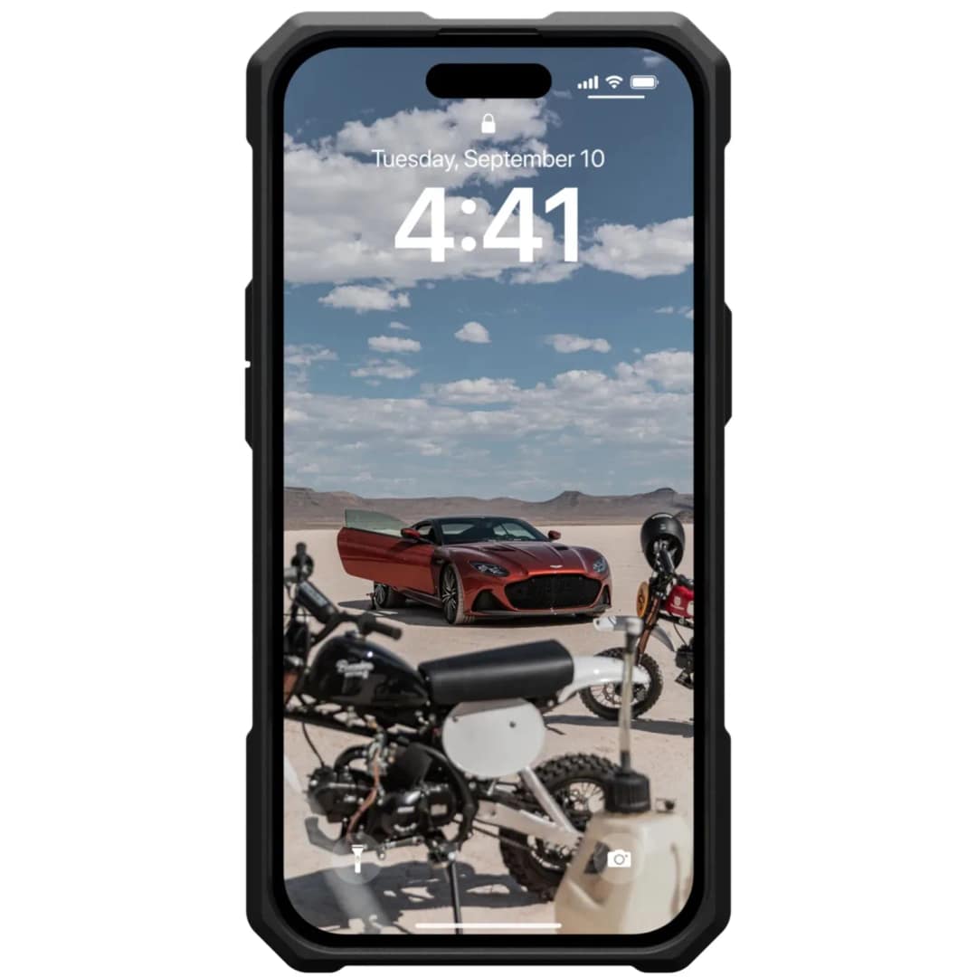 Чехол UAG с поддержкой MagSafe Monarch Pro для iPhone 15 Plus Kevlar Black, Черный — фото 6
