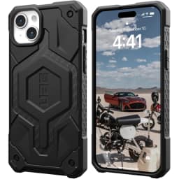 Чехол UAG с поддержкой MagSafe Monarch Pro для iPhone 15 Plus Carbon Fiber, Серый — фото 2