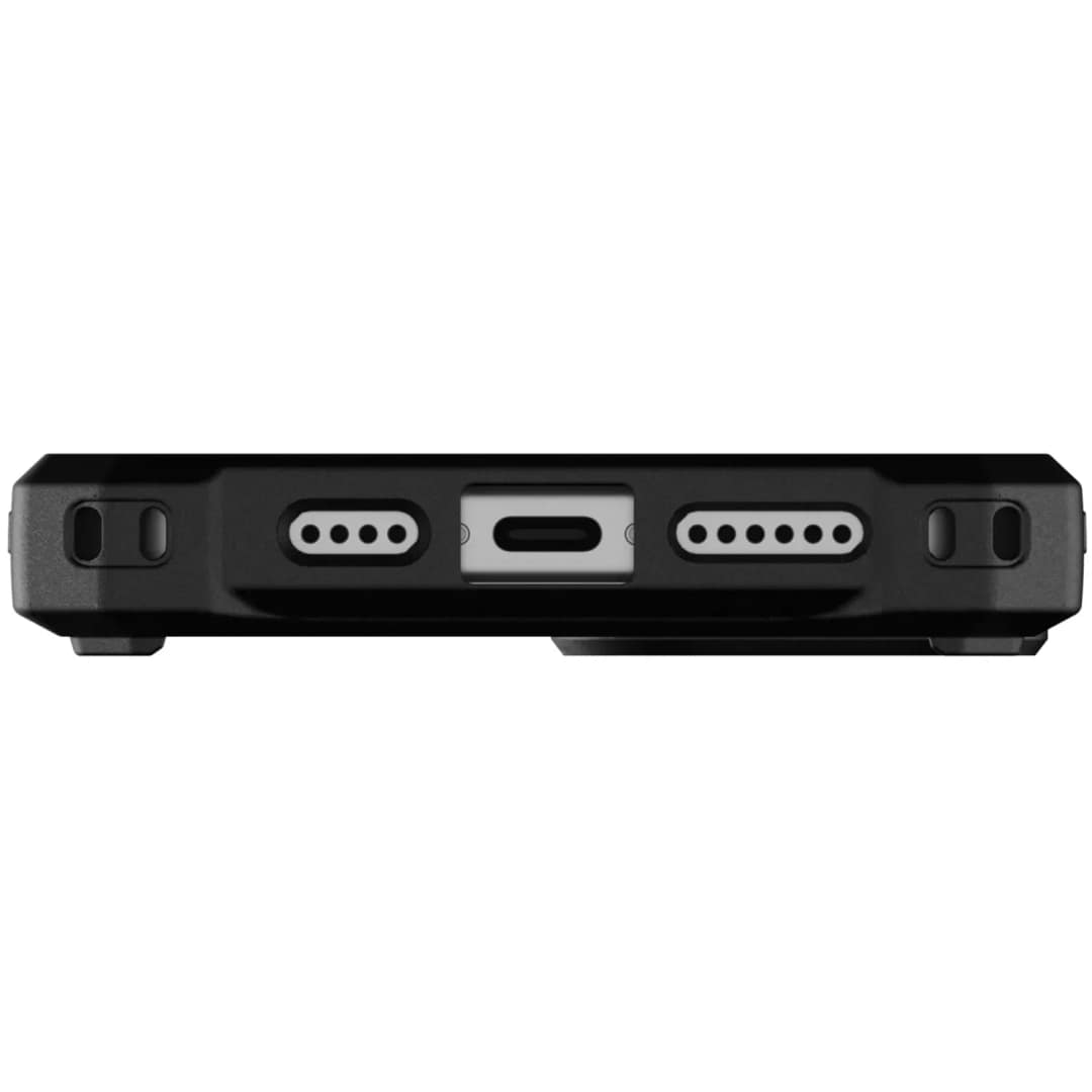 Чехол UAG с поддержкой MagSafe Monarch Pro для iPhone 15 Plus Carbon Fiber, Серый — фото 3