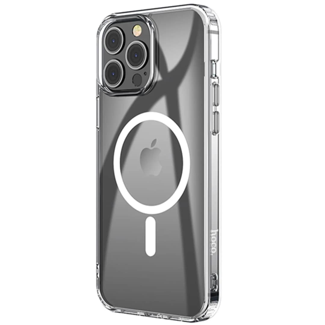 Силиконовый чехол Hoco MagSafe для iPhone 15 Pro Transparent, Прозрачный — фото 2