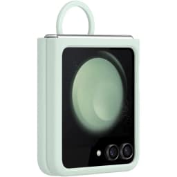 Чехол Samsung Series для Galaxy Z Flip 5 Silicone Case with Ring Mint, Зеленый