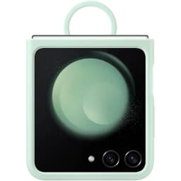 Чехол Samsung Series для Galaxy Z Flip 5 Silicone Case with Ring Mint, Зеленый — фото 3
