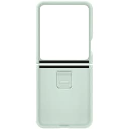 Чехол Samsung Series для Galaxy Z Flip 5 Silicone Case with Ring Mint, Зеленый — фото 4