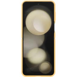 Чехол Samsung Series для Galaxy Z Flip 5 Silicone Case with Ring Apricot, Оранжевый — фото 6