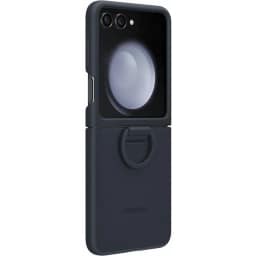 Чехол Samsung Series для Galaxy Z Flip 5 Silicone Case with Ring Indigo, Черный — фото 3