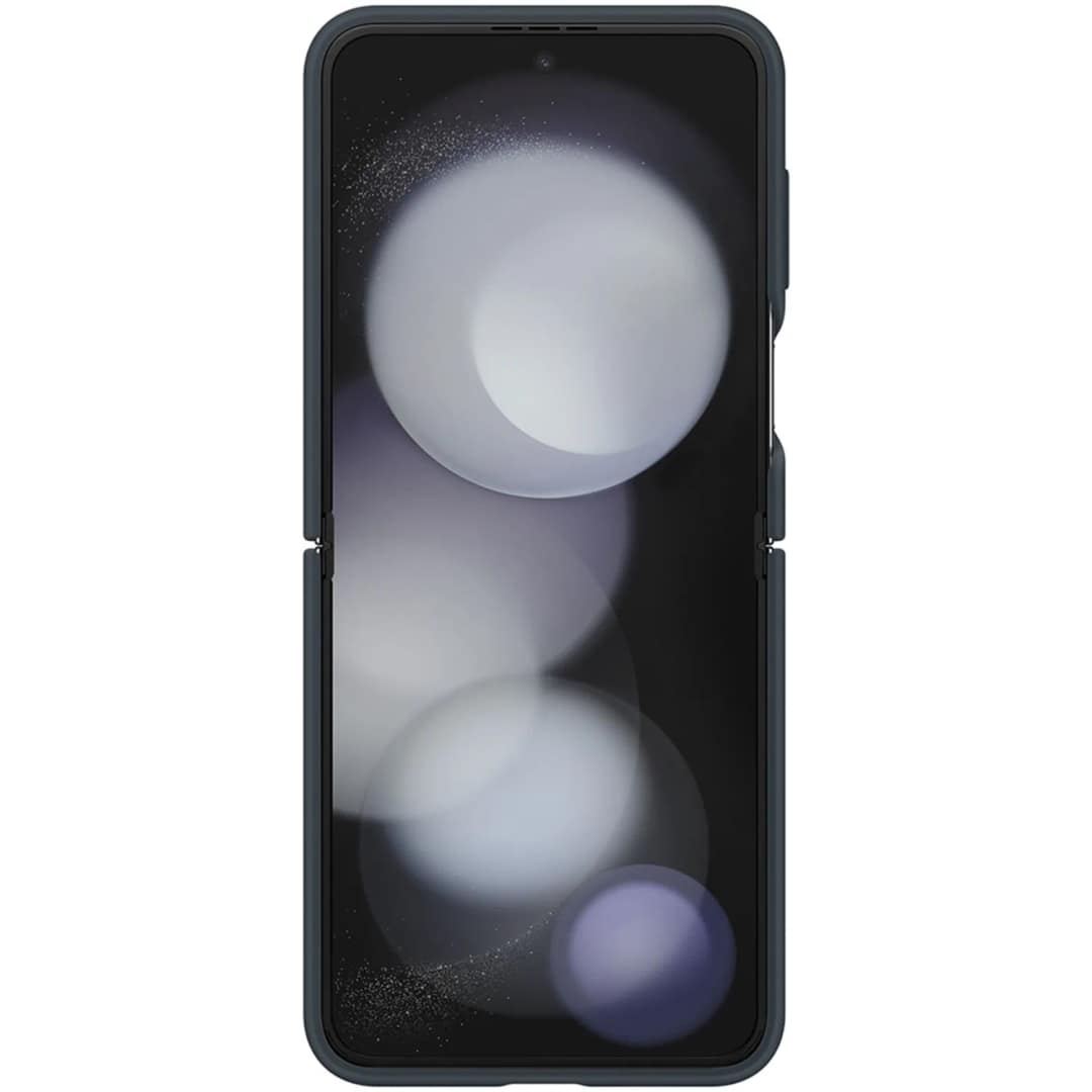 Чехол Samsung Series для Galaxy Z Flip 5 Silicone Case with Ring Indigo, Черный — фото 6