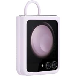 Чехол Samsung Series для Galaxy Z Flip 5 Silicone Case with Ring Lavender, Фиолетовый