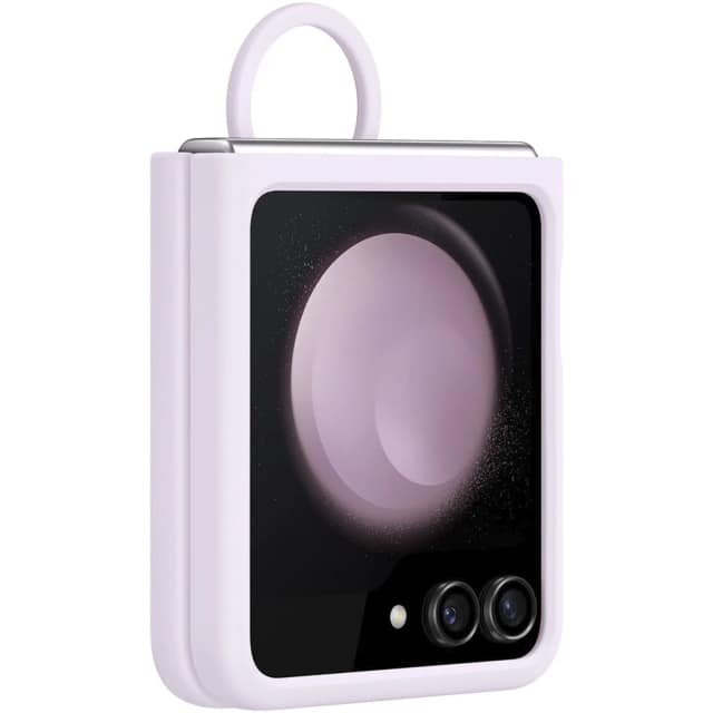 Чехол Samsung Series для Galaxy Z Flip 5 Silicone Case with Ring Lavender, Фиолетовый