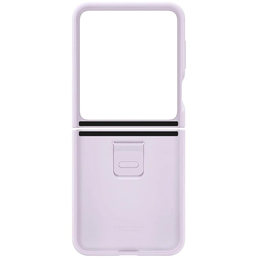Чехол Samsung Series для Galaxy Z Flip 5 Silicone Case with Ring Lavender, Фиолетовый — фото 3