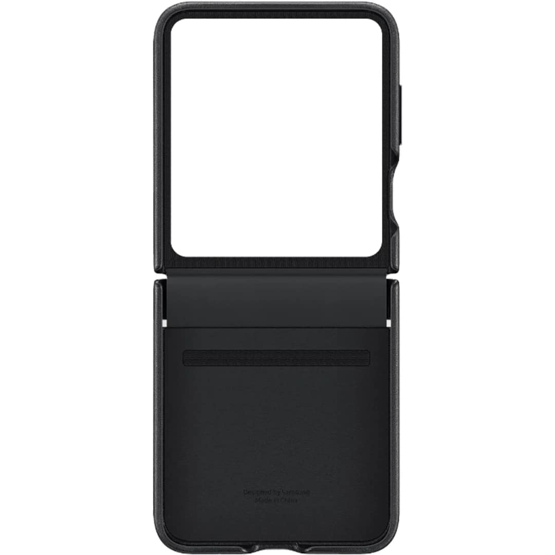 Чехол Samsung Series для Galaxy Z Flip 5 Flap Eco-Leather Case Black, Черный — фото 4