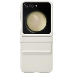 Чехол Samsung Series для Galaxy Z Flip 5 Flap Eco-Leather Case Creme, Белый — фото 3