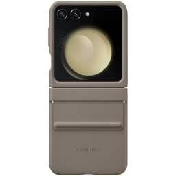 Чехол Samsung Series для Galaxy Z Flip 5 Flap Eco-Leather Case Etoupe, Серый — фото 3