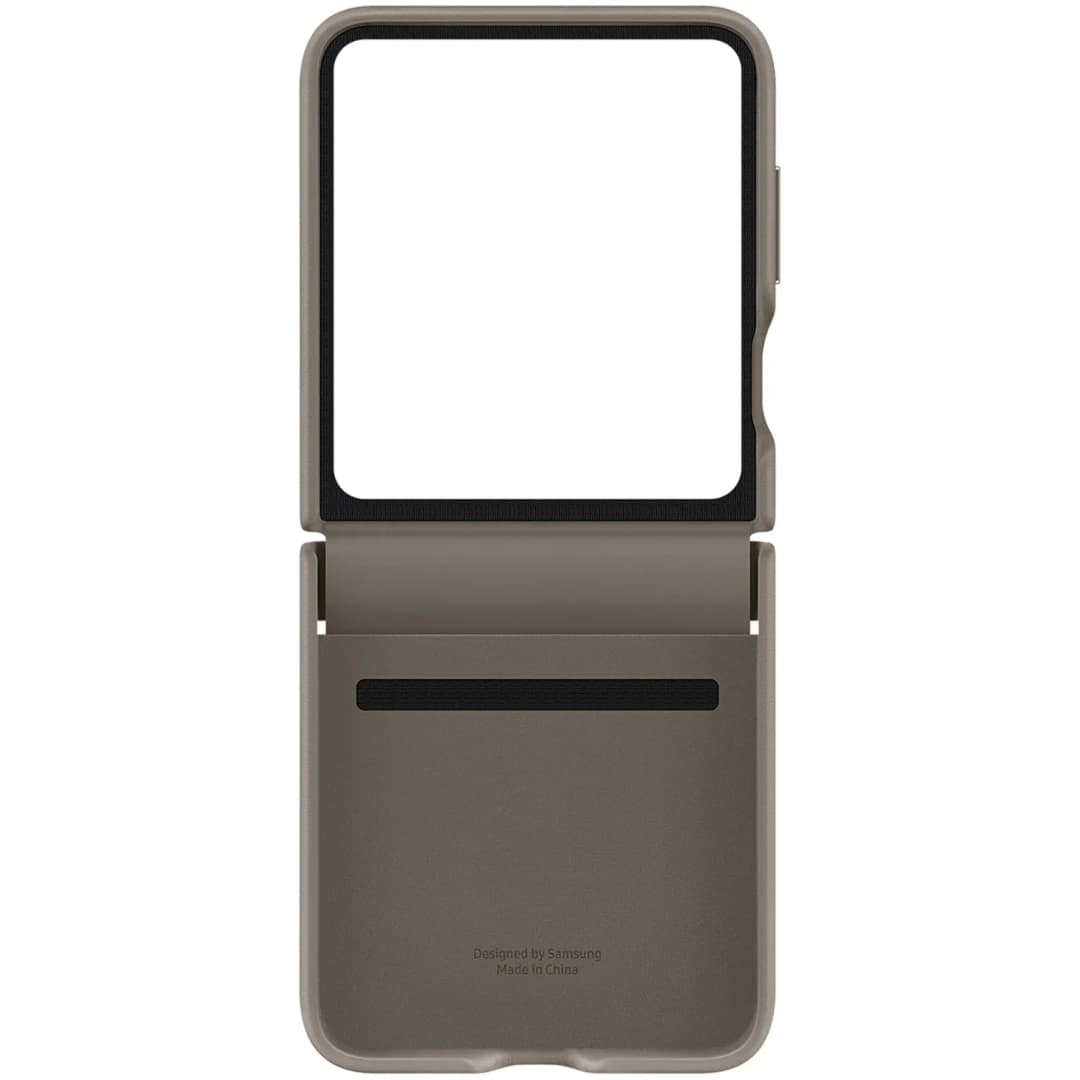 Чехол Samsung Series для Galaxy Z Flip 5 Flap Eco-Leather Case Etoupe, Серый — фото 4
