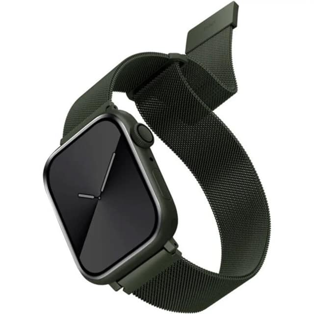 Ремешок Uniq Dante Strap Mesh Steel для Apple Watch 44 45 49 Green, Зеленый
