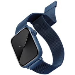Ремешок Uniq Dante Strap Mesh Steel для Apple Watch 44 45 49 Cobalt blue, Синий — фото 1