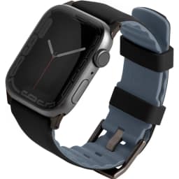 Ремешок Uniq Linus Airsoft Silicone 45mm Apple Watch Black, Черный — фото 1
