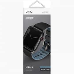 Ремешок Uniq Linus Airsoft Silicone 45mm Apple Watch Black, Черный — фото 2