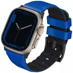 Ремешок Uniq Linus Airsoft Silicone 49mm Apple Watch Rasing Blue, Синий — фото 1
