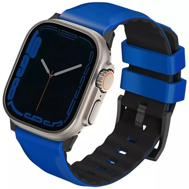 Ремешок Uniq Linus Airsoft Silicone 49mm Apple Watch Rasing Blue, Синий