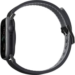 Ремешок Uniq Straden Waterproof Leather Silicone 45mm Apple Watch Black, Черный — фото 2