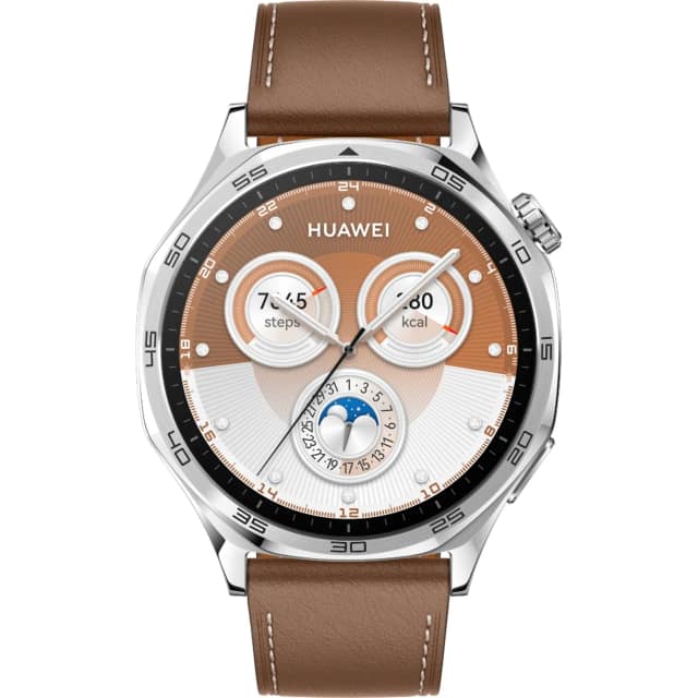 Смарт-часы Huawei Watch GT 5 46mm Brown Leather, Коричневый
