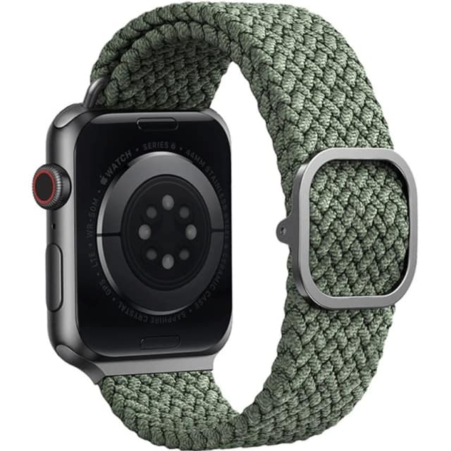Ремешок Uniq Aspen Design Strap Braided для Apple Watch 38 40 41 Green, Зеленый