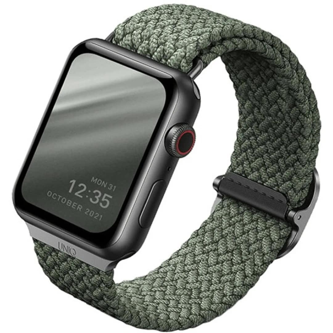 Ремешок Uniq Aspen Design Strap Braided для Apple Watch 38 40 41 Green, Зеленый — фото 6