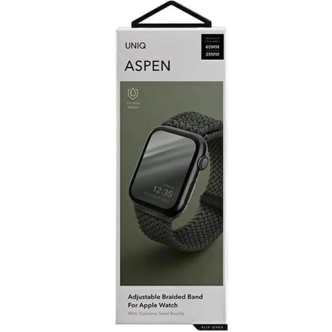 Ремешок Uniq Aspen Design Strap Braided для Apple Watch 38 40 41 Green, Зеленый — фото 8