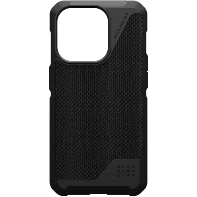 Чехол UAG с поддержкой MagSafe Metropolis LT для iPhone 15 Pro Kevlar Black, Черный
