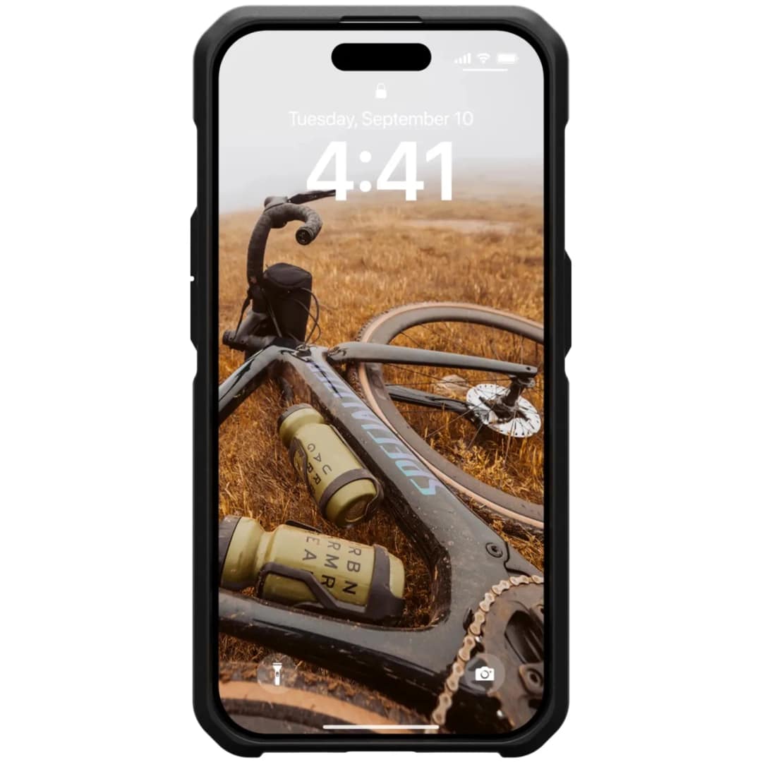 Чехол UAG с поддержкой MagSafe Metropolis LT для iPhone 15 Pro Kevlar Black, Черный — фото 4