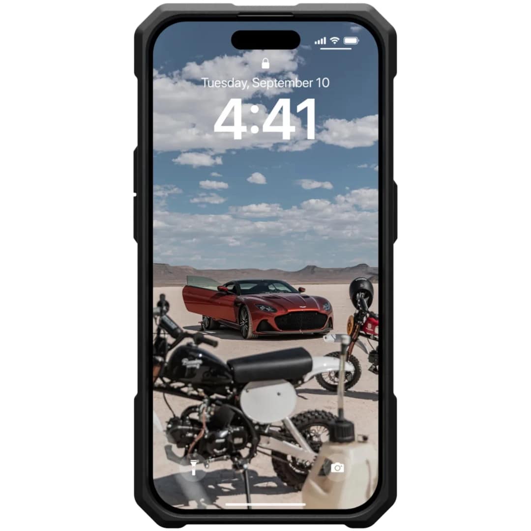 Чехол UAG с поддержкой MagSafe Monarch Pro для iPhone 15 Pro Kevlar Elemental Green, Зеленый — фото 5