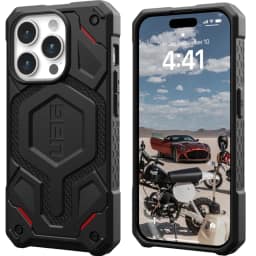 Чехол UAG с поддержкой MagSafe Monarch Pro для iPhone 15 Pro Kevlar Black, Черный — фото 2