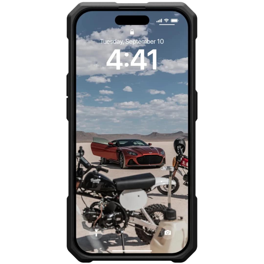 Чехол UAG с поддержкой MagSafe Monarch Pro для iPhone 15 Pro Kevlar Black, Черный — фото 5