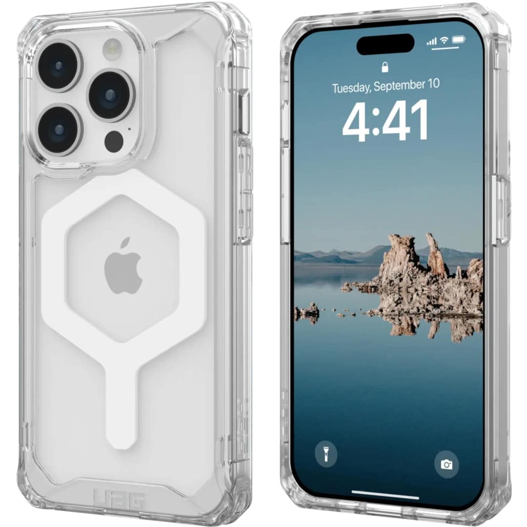 Чехол UAG с поддержкой MagSafe Plyo для iPhone 15 Pro Ice White, Белый — фото 4