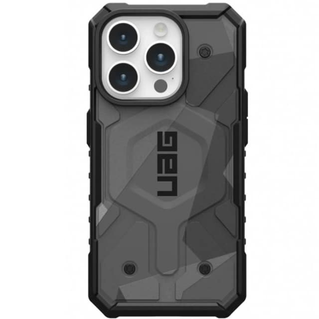 Чехол UAG с поддержкой MagSafe Pathfinder SE для iPhone 15 Pro Geo Camo, Серый