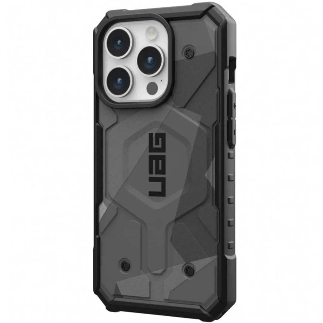 Чехол UAG с поддержкой MagSafe Pathfinder SE для iPhone 15 Pro Geo Camo, Серый — фото 4