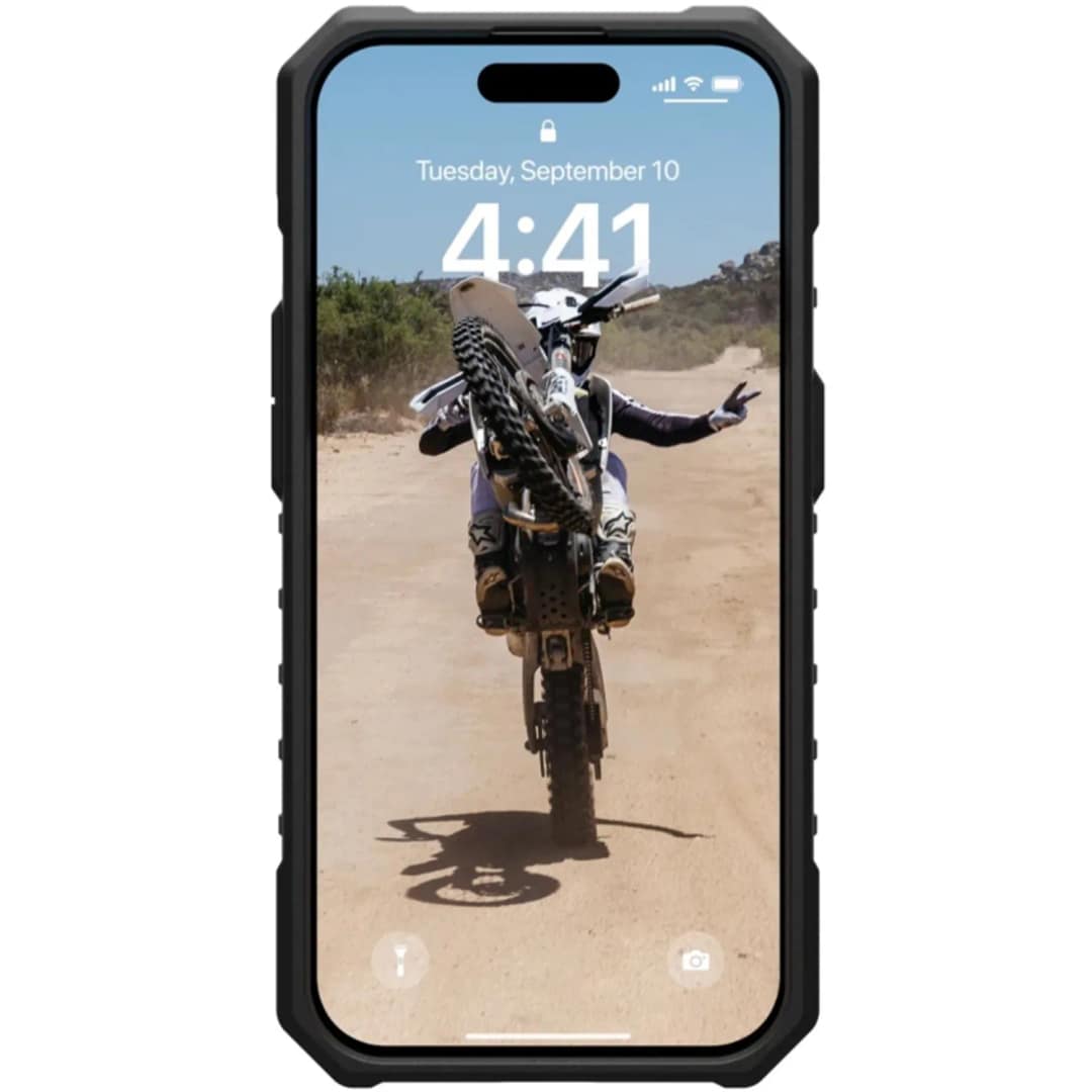 Чехол UAG с поддержкой MagSafe Pathfinder SE для iPhone 15 Pro Black Midnight Camo, Черный — фото 5